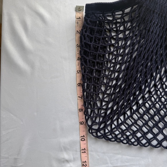 Longchamp Le Pliage Filet Mesh Bag - Navy Large Excellent Condition - Picture 5 of 10